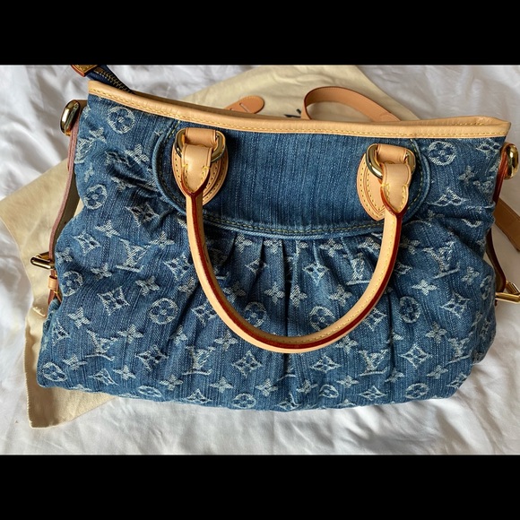 🎈SOLD❤️💎Louis Vuitton Cabby Denim MM Beautiful - Picture 2 of 16